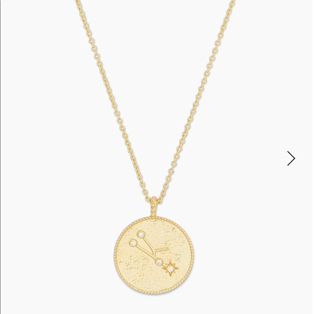 Gorjana Astrology Coin Necklace (Taurus)